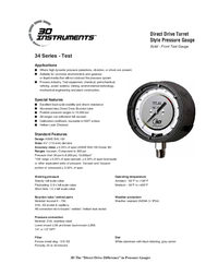 Thumbnail of document Data Sheet - Series 34 Test/Process Gauge